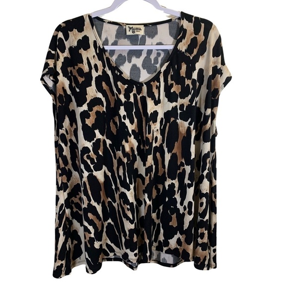 Show Me Your MuMu Cheetah Carter Tunic, Women's Small - Picture 1 of 5